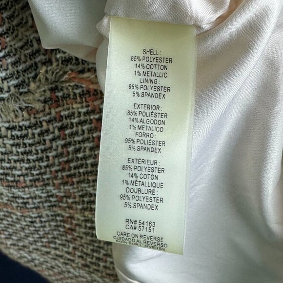 Karl Lagerfeld Paris Womens Pink Metallic Tweed Cocktail Dress 8 - Picture 12 of 12